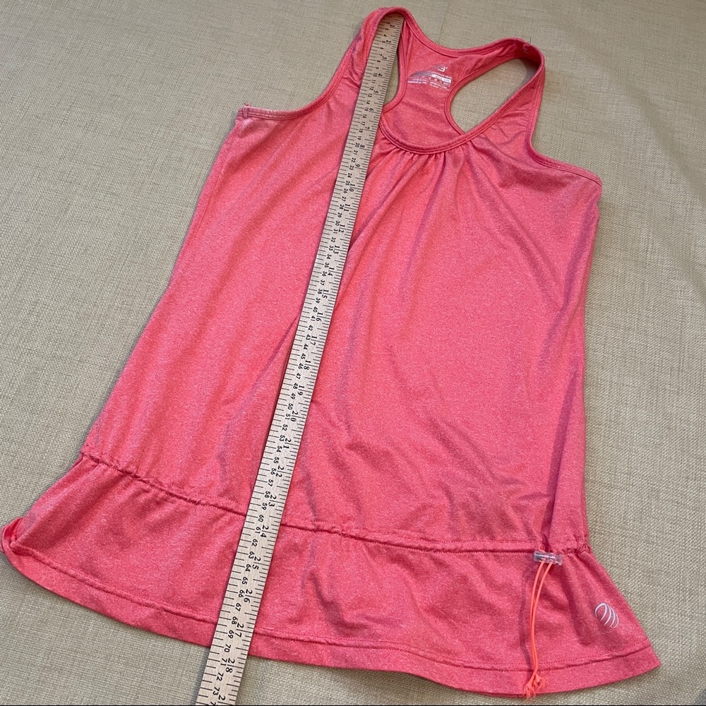 MPG Pink/Peach Racerback Drawstring Tank Top - Picture 8 of 11